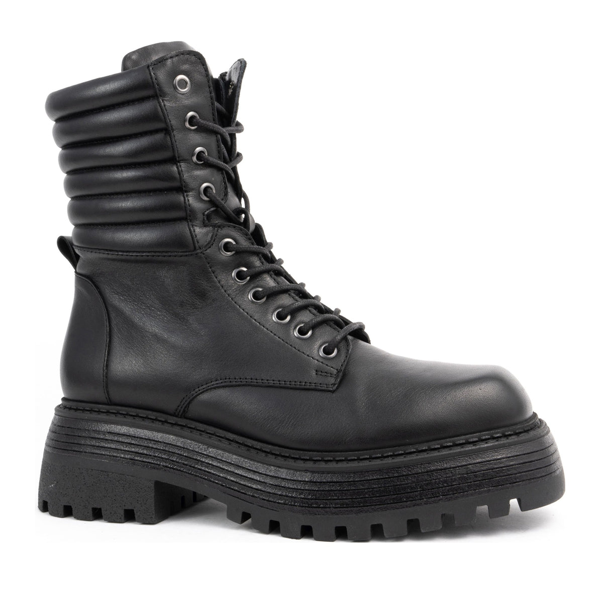 black casual closed booties