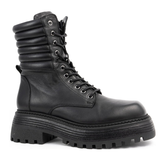 black casual closed booties