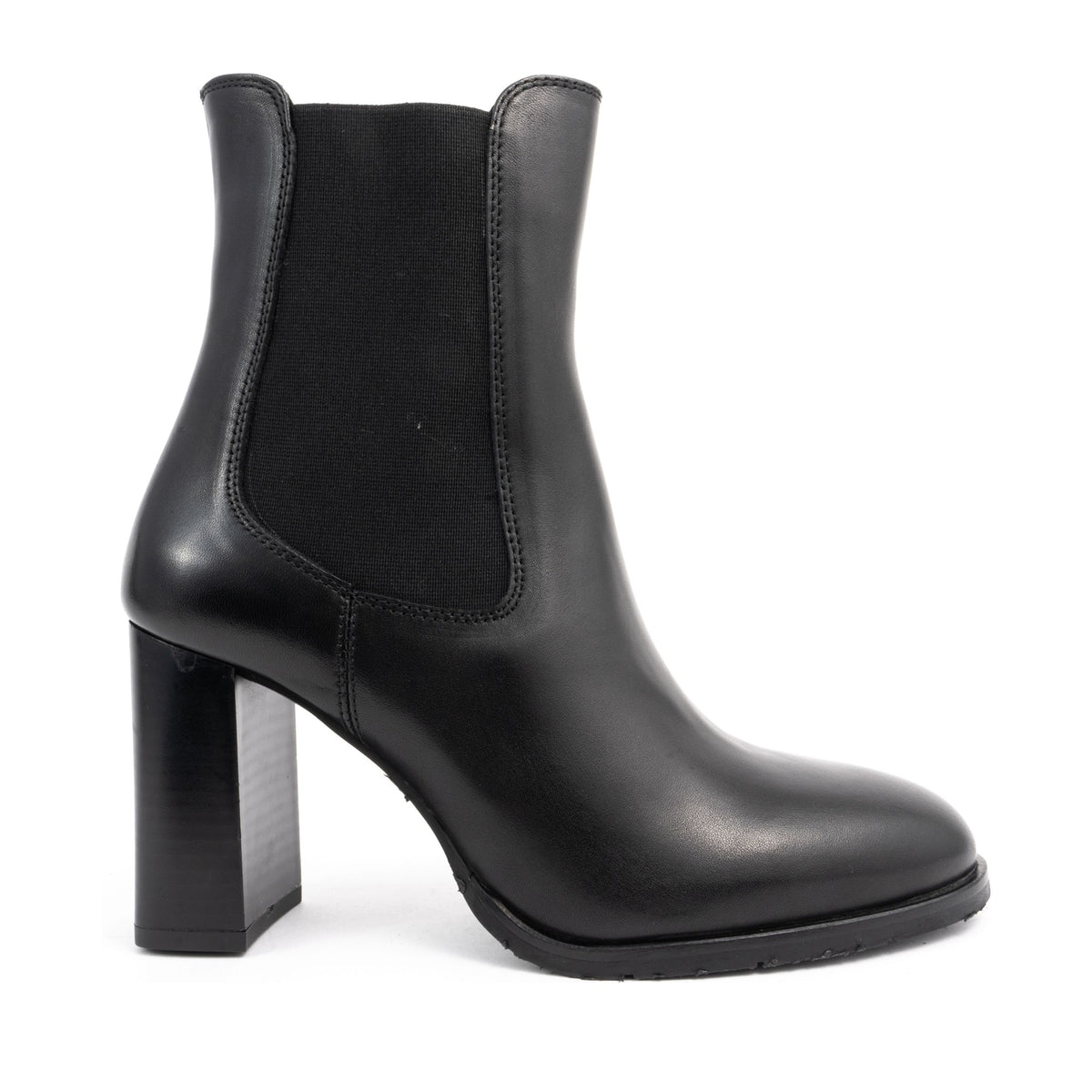 black casual closed booties