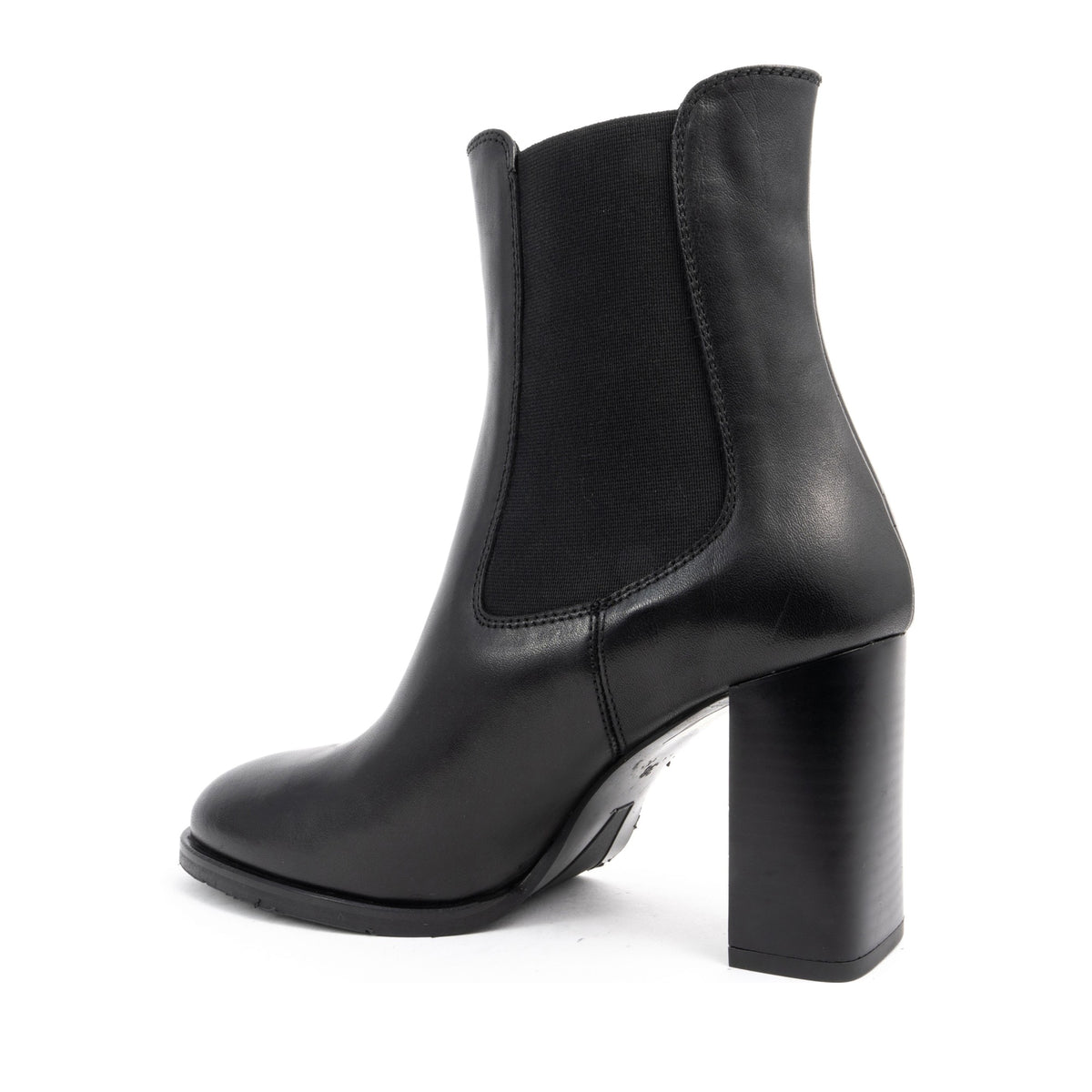 black casual closed booties