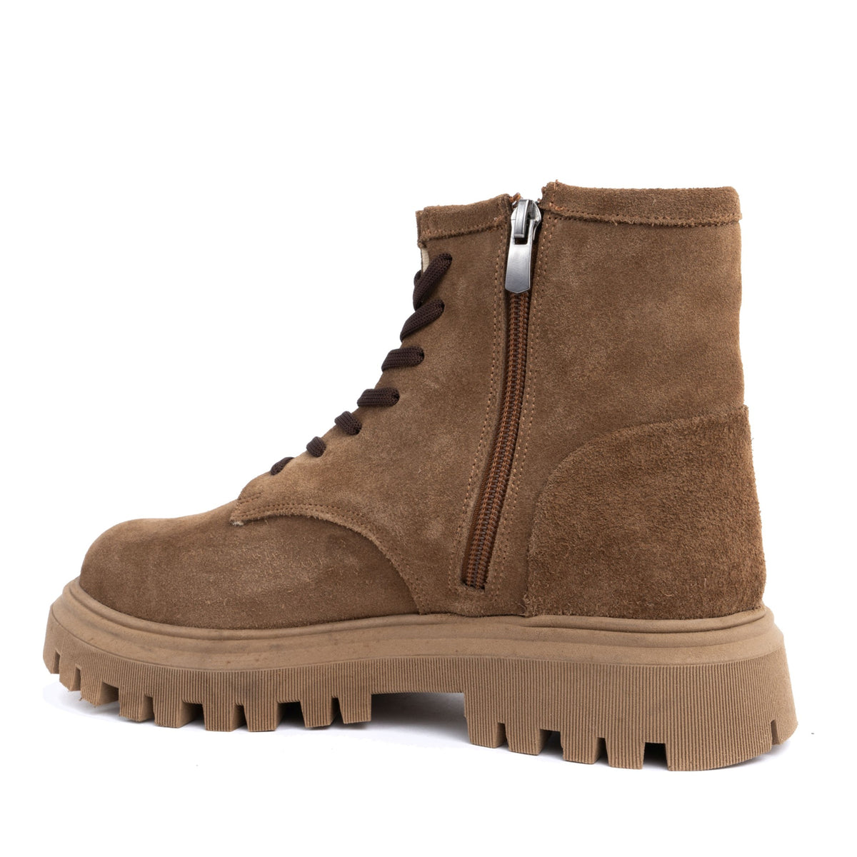 beige casual closed booties