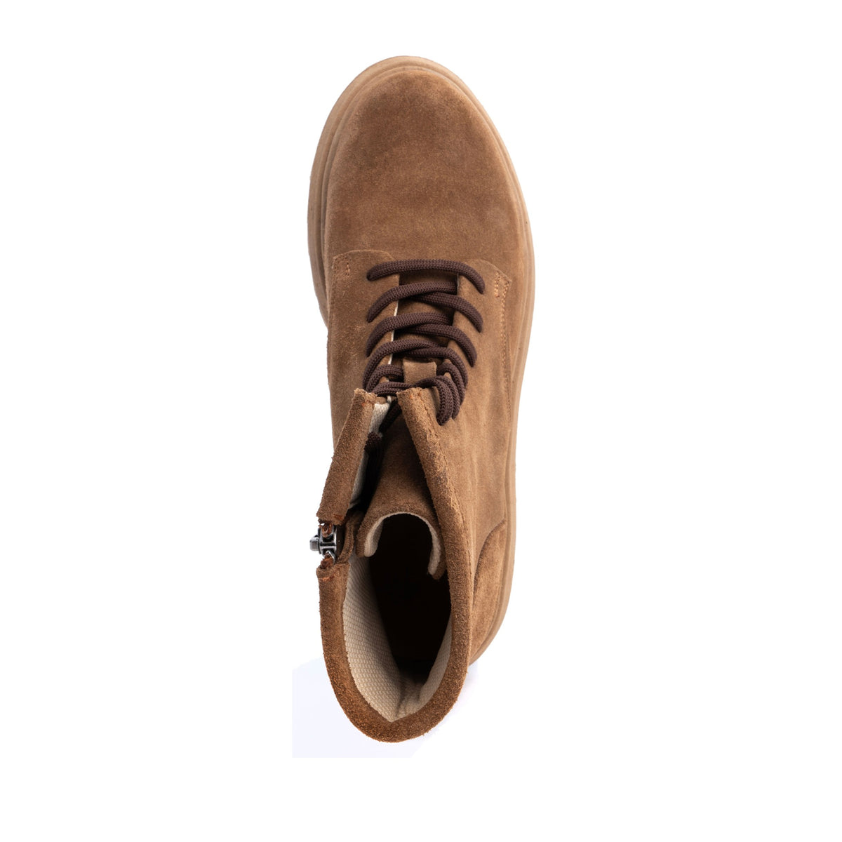 beige casual closed booties