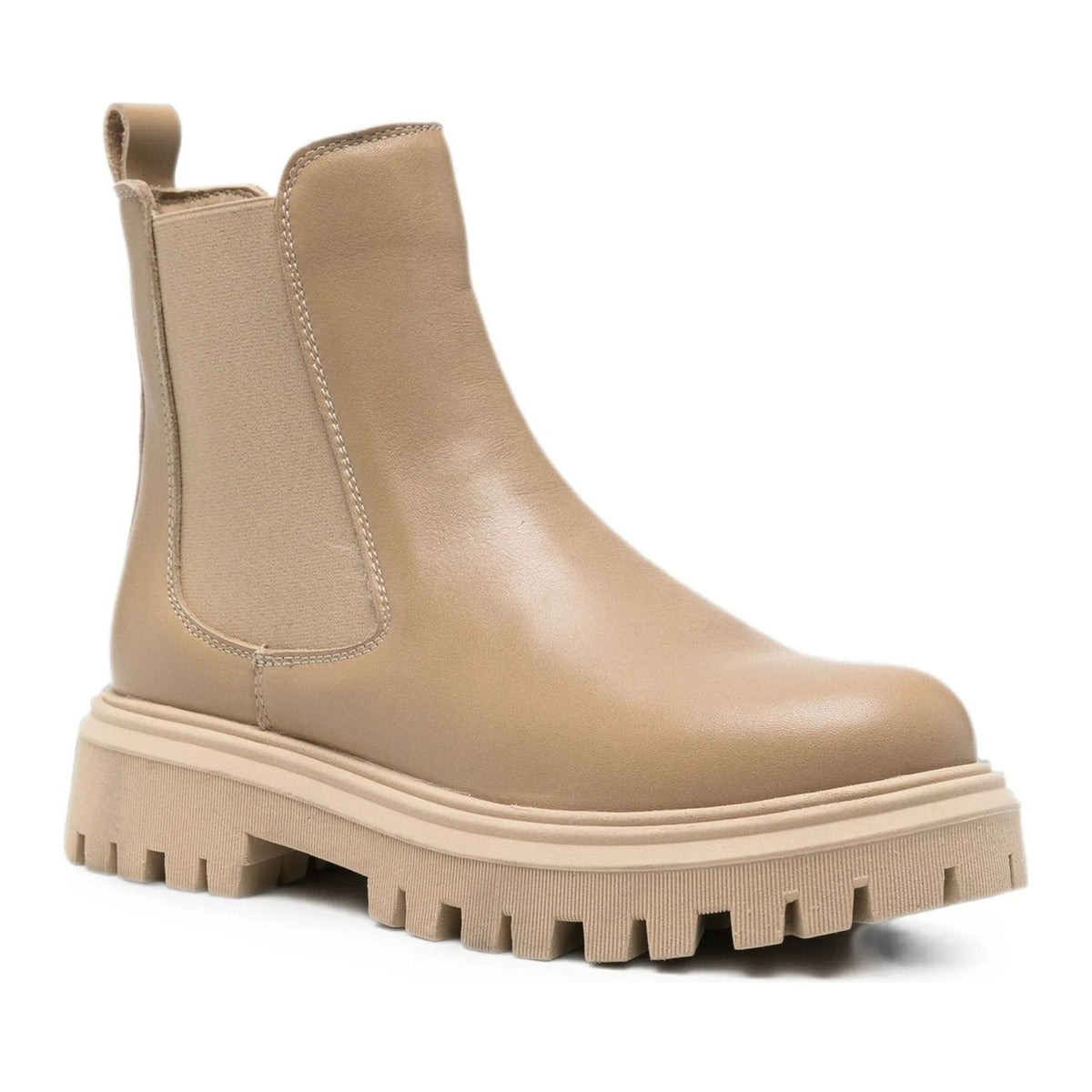 beige casual closed booties