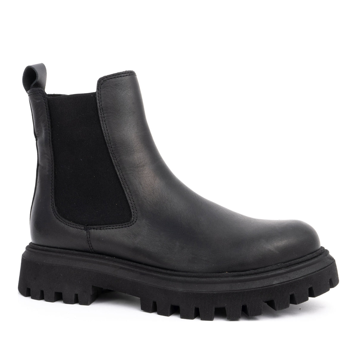 black casual closed booties