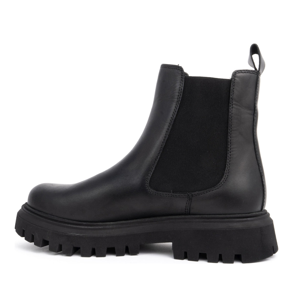 black casual closed booties