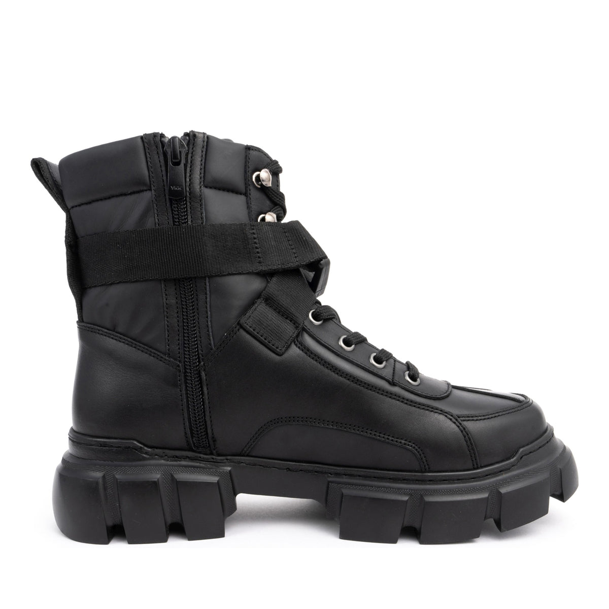 black casual closed booties