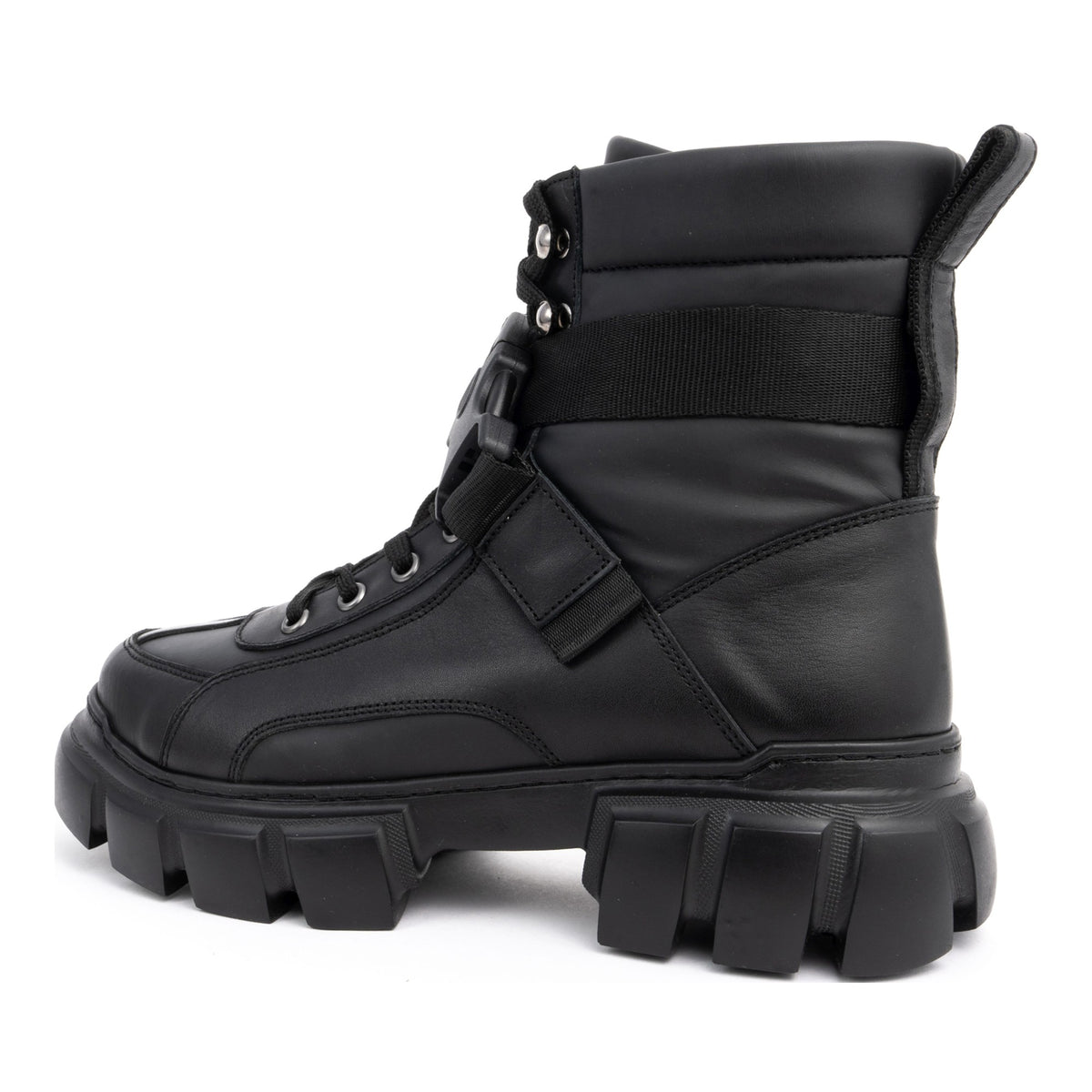 black casual closed booties