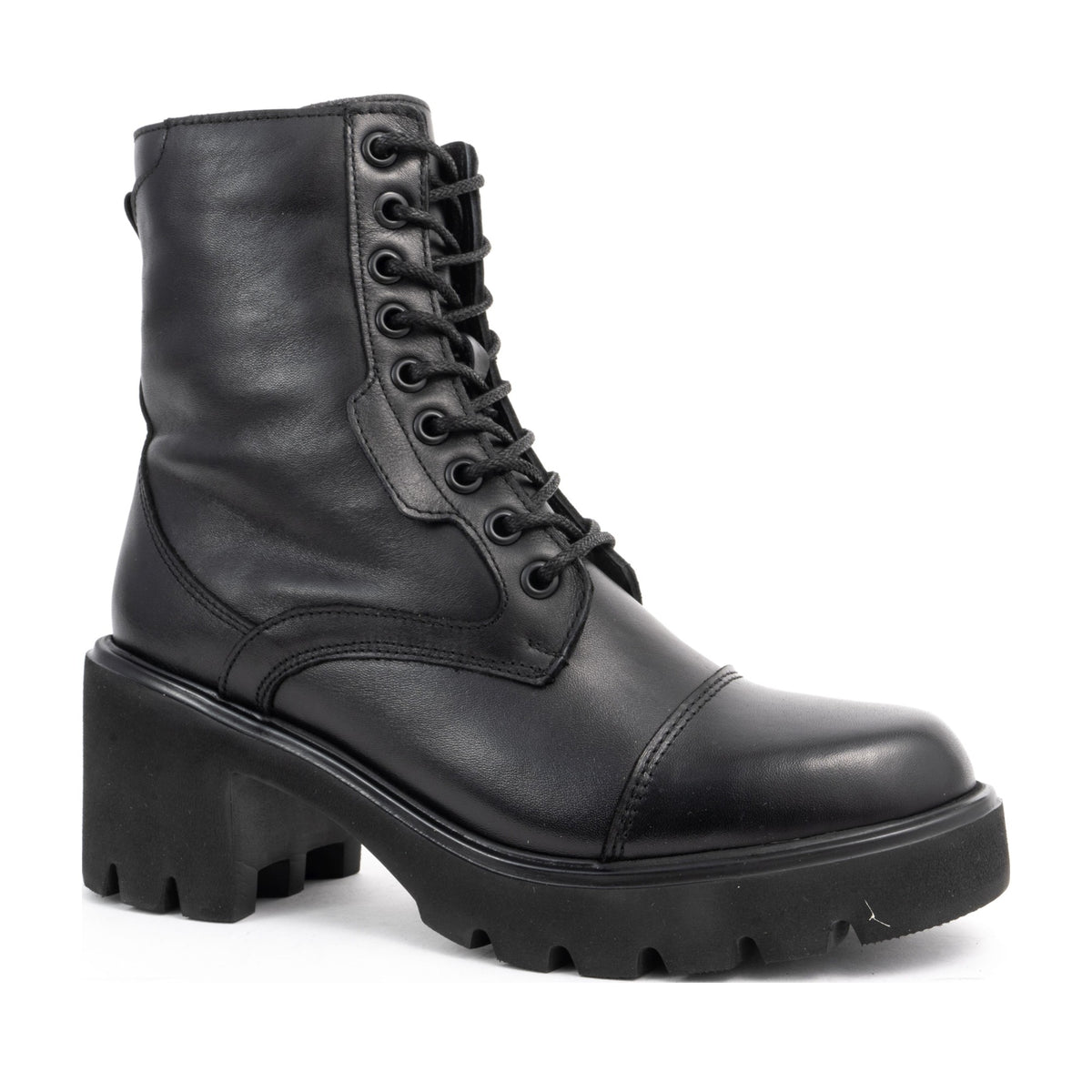 black casual closed booties