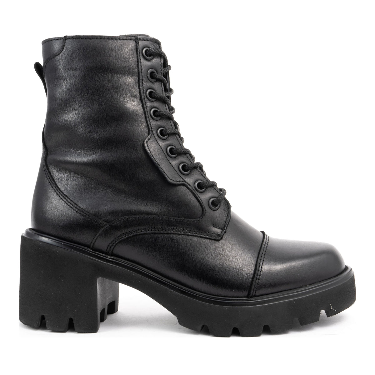 black casual closed booties