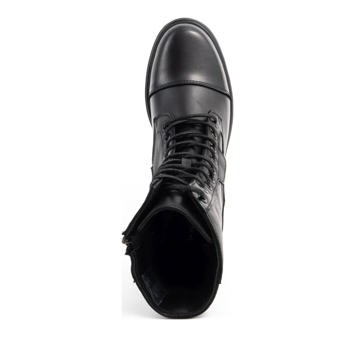 black casual closed booties