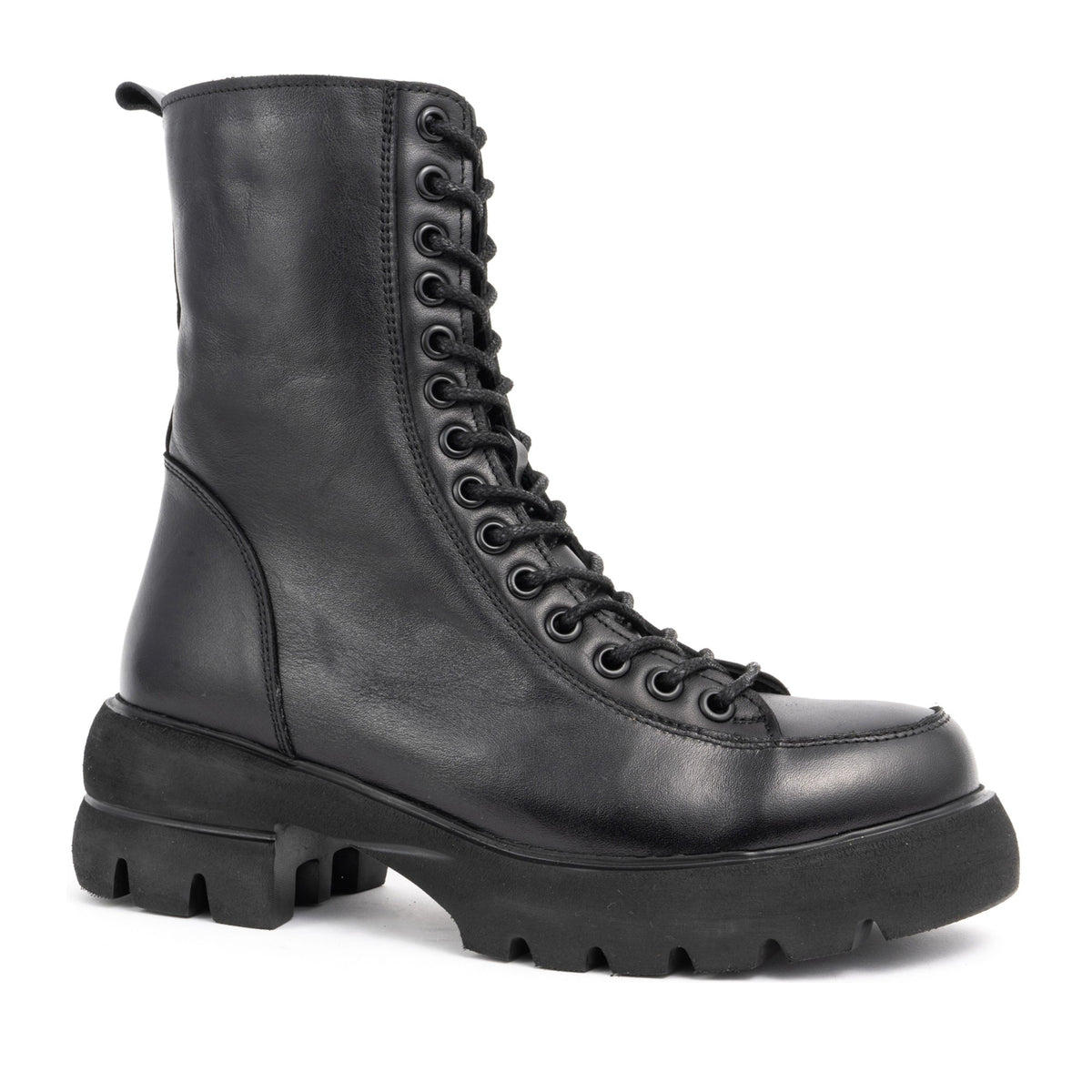 black casual closed booties