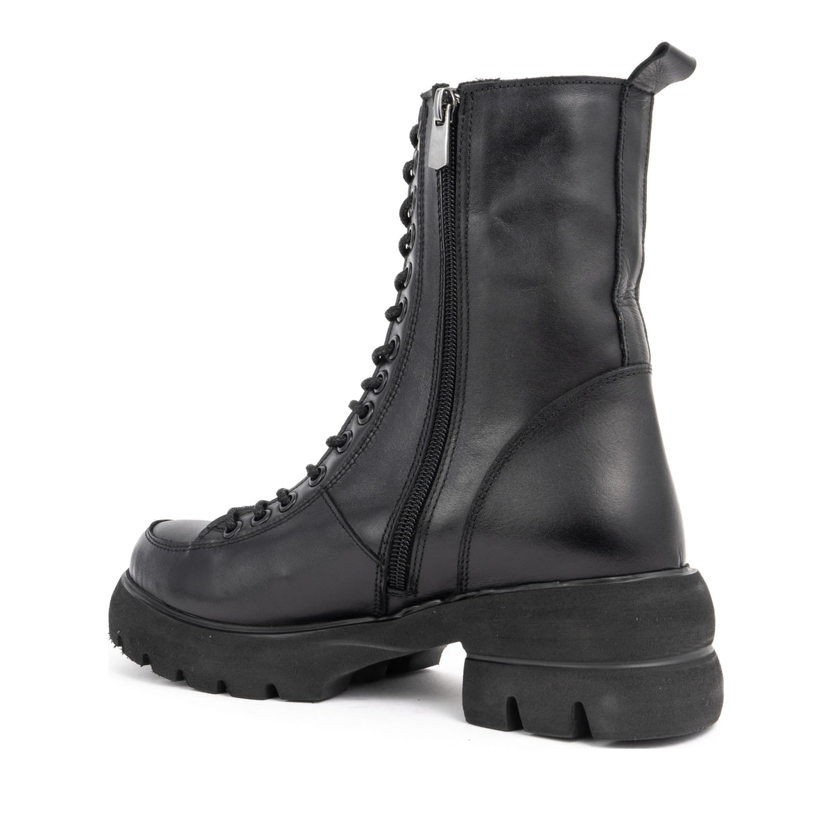 black casual closed booties