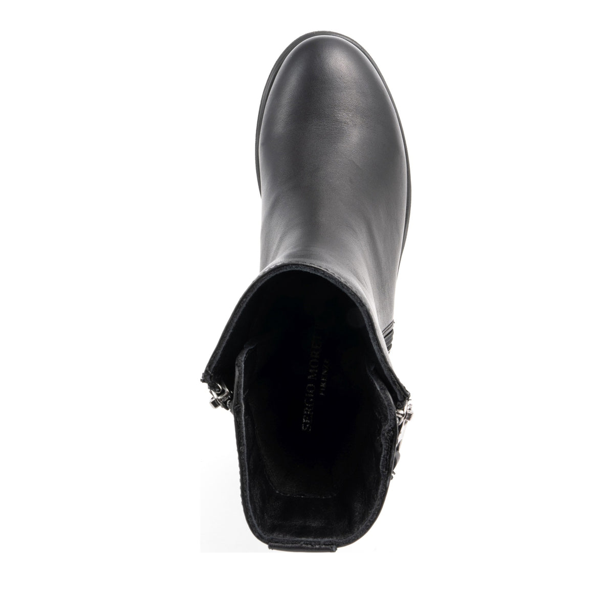 black casual closed booties
