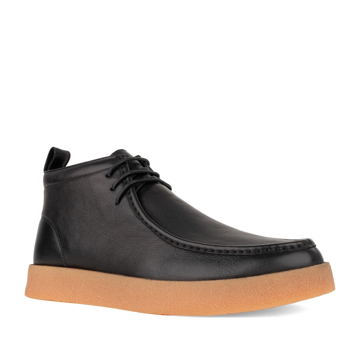 black casual closed booties