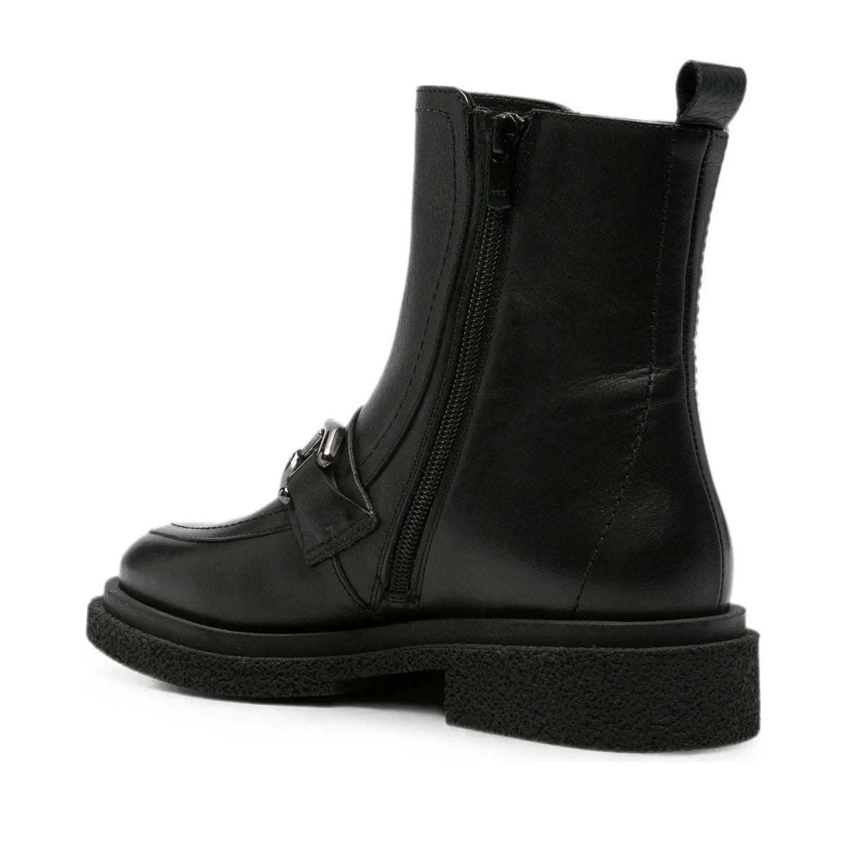 black casual closed booties