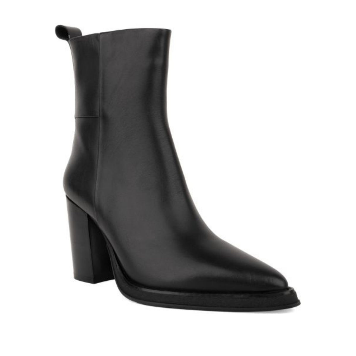 black elegant closed booties