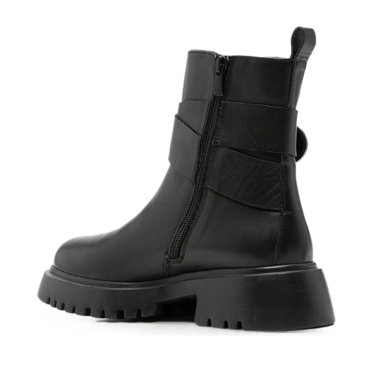 black casual closed booties
