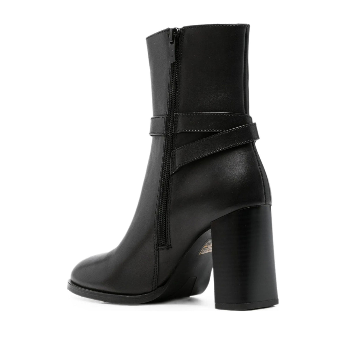 black elegant closed booties
