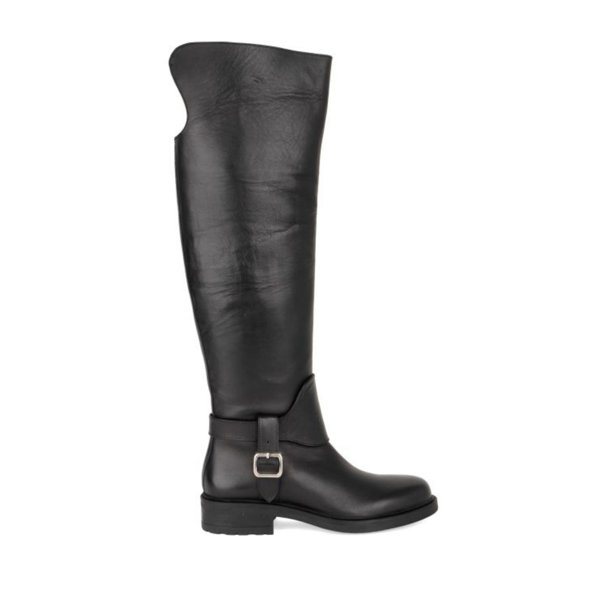 black casual closed boots