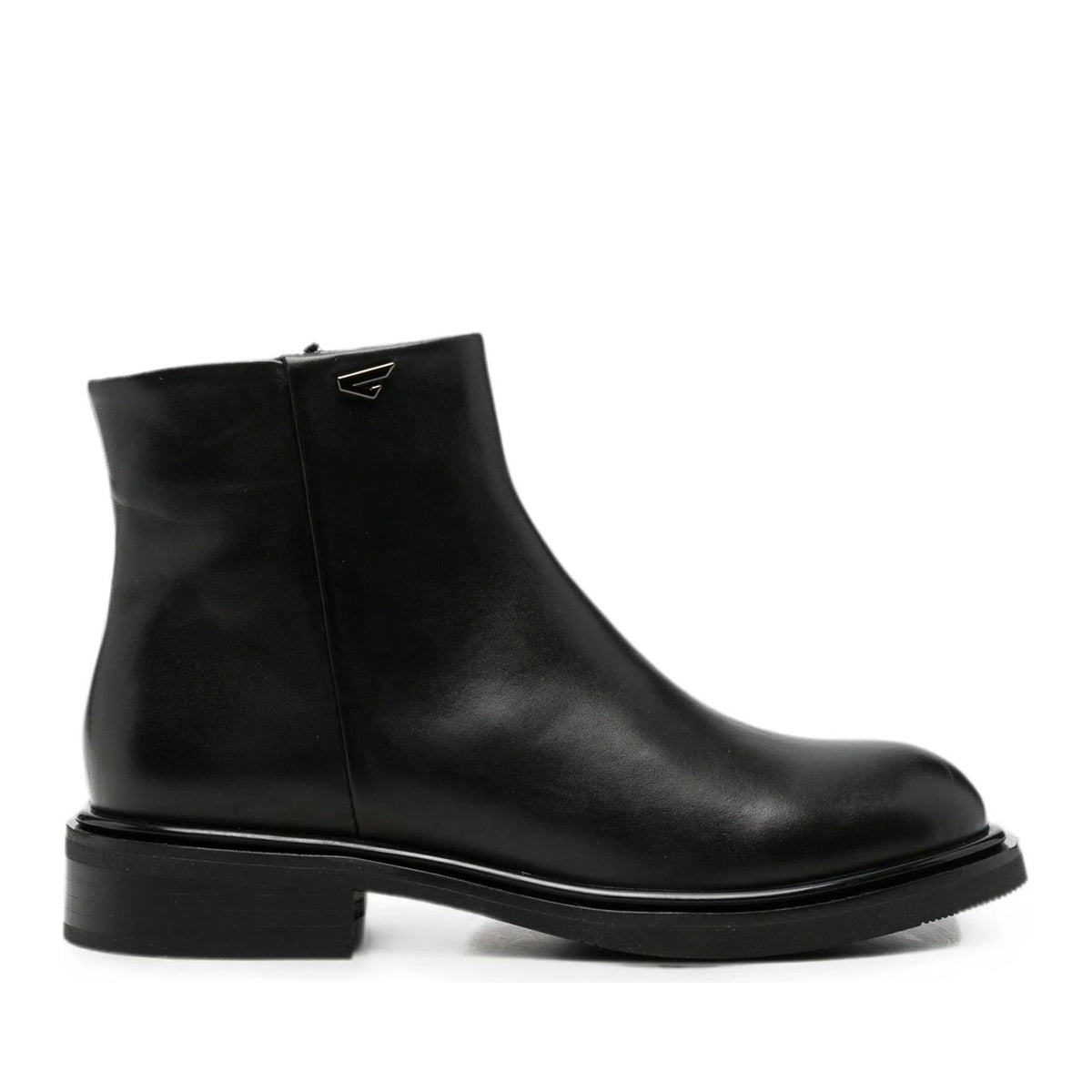black casual closed booties