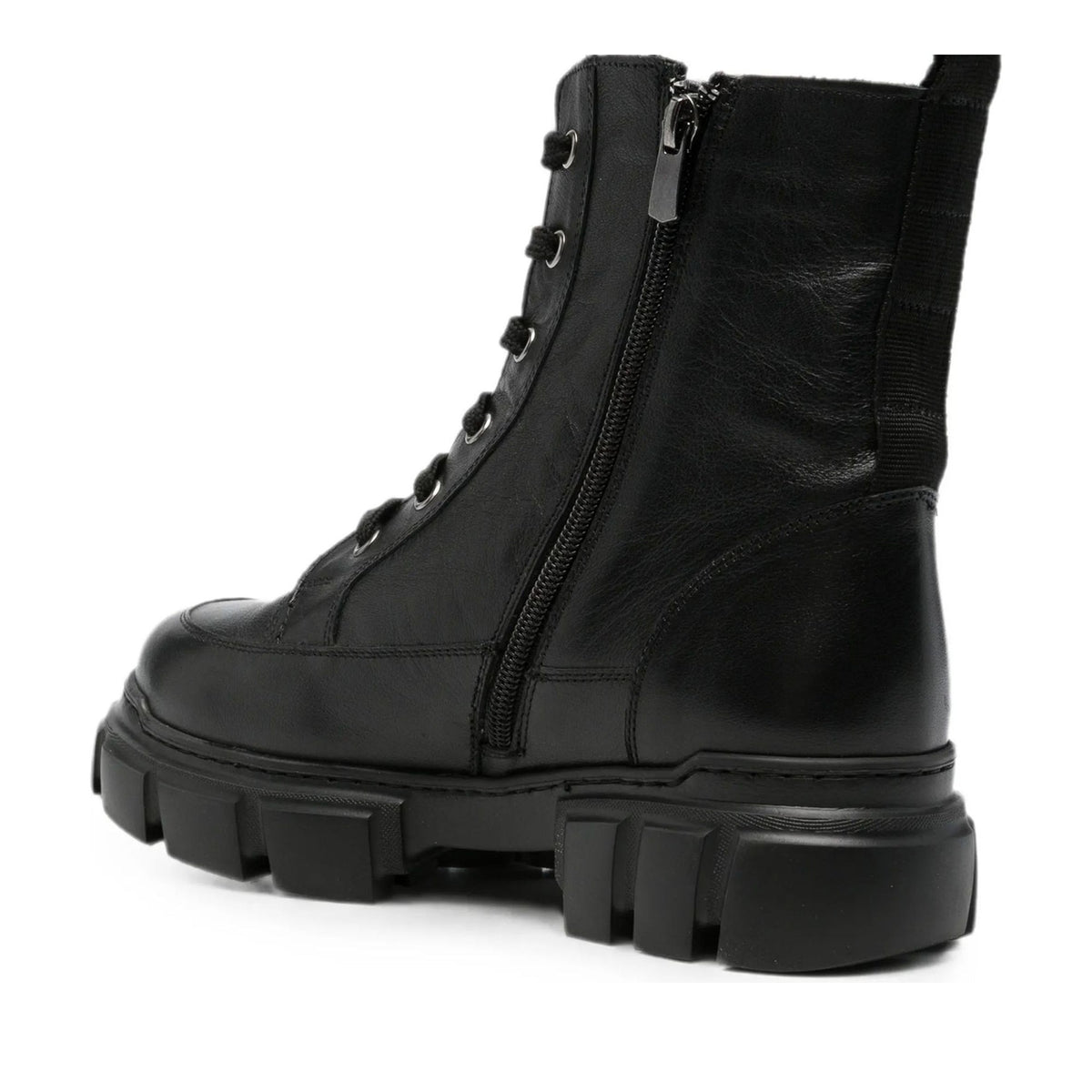 black casual closed booties