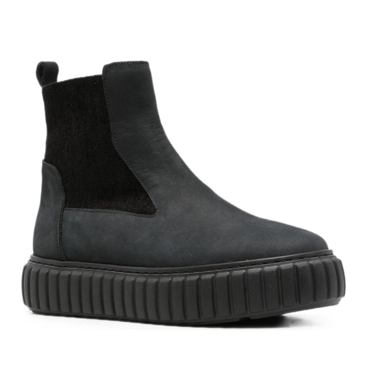 black casual closed booties