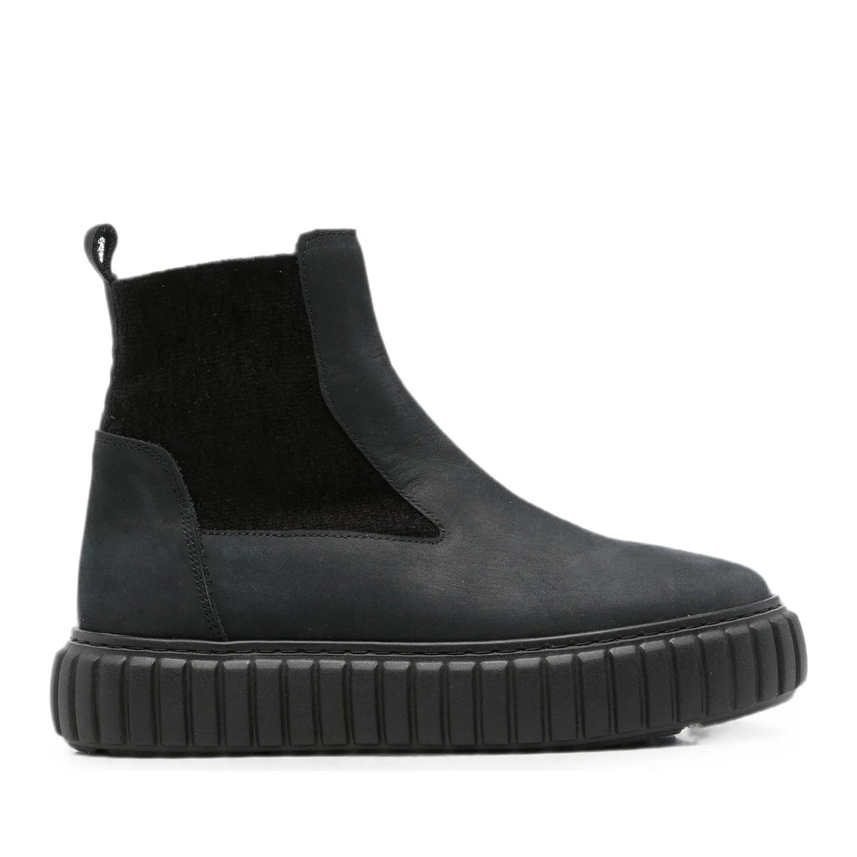 black casual closed booties