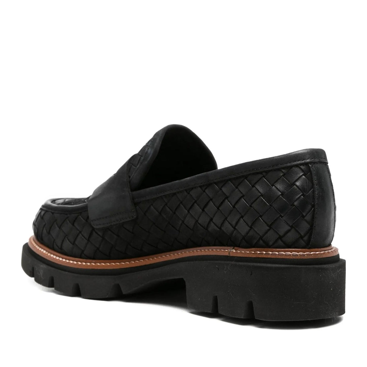 black casual closed loafers