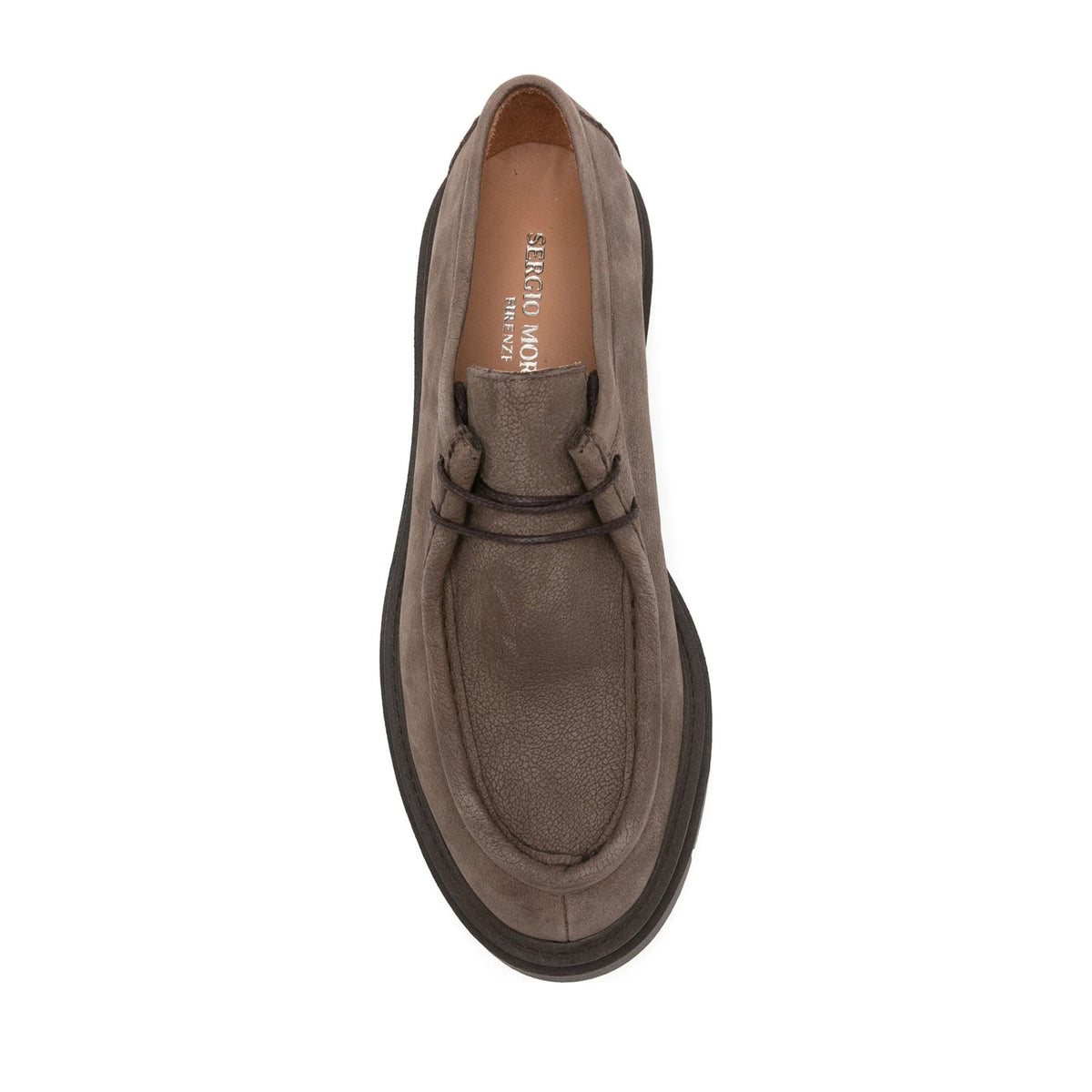 brown casual closed loafers