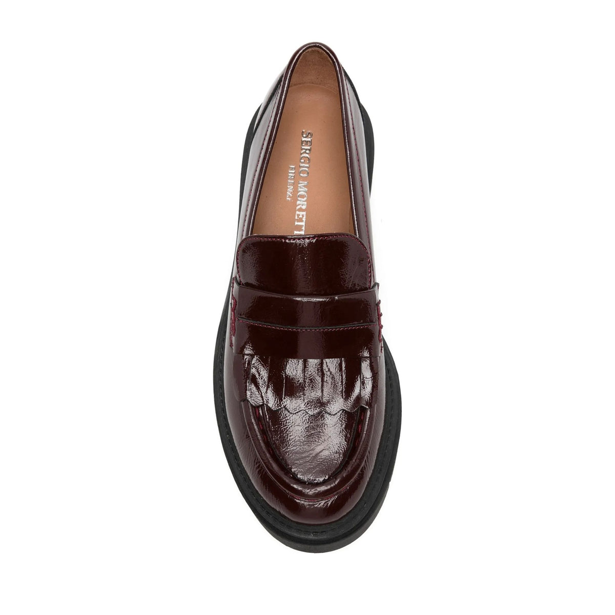 bordo casual closed loafers