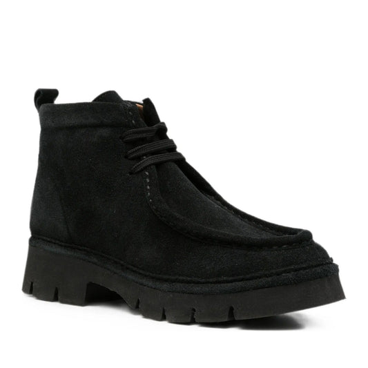 black casual closed booties