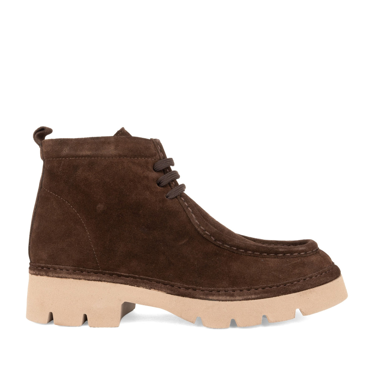 brown casual closed booties