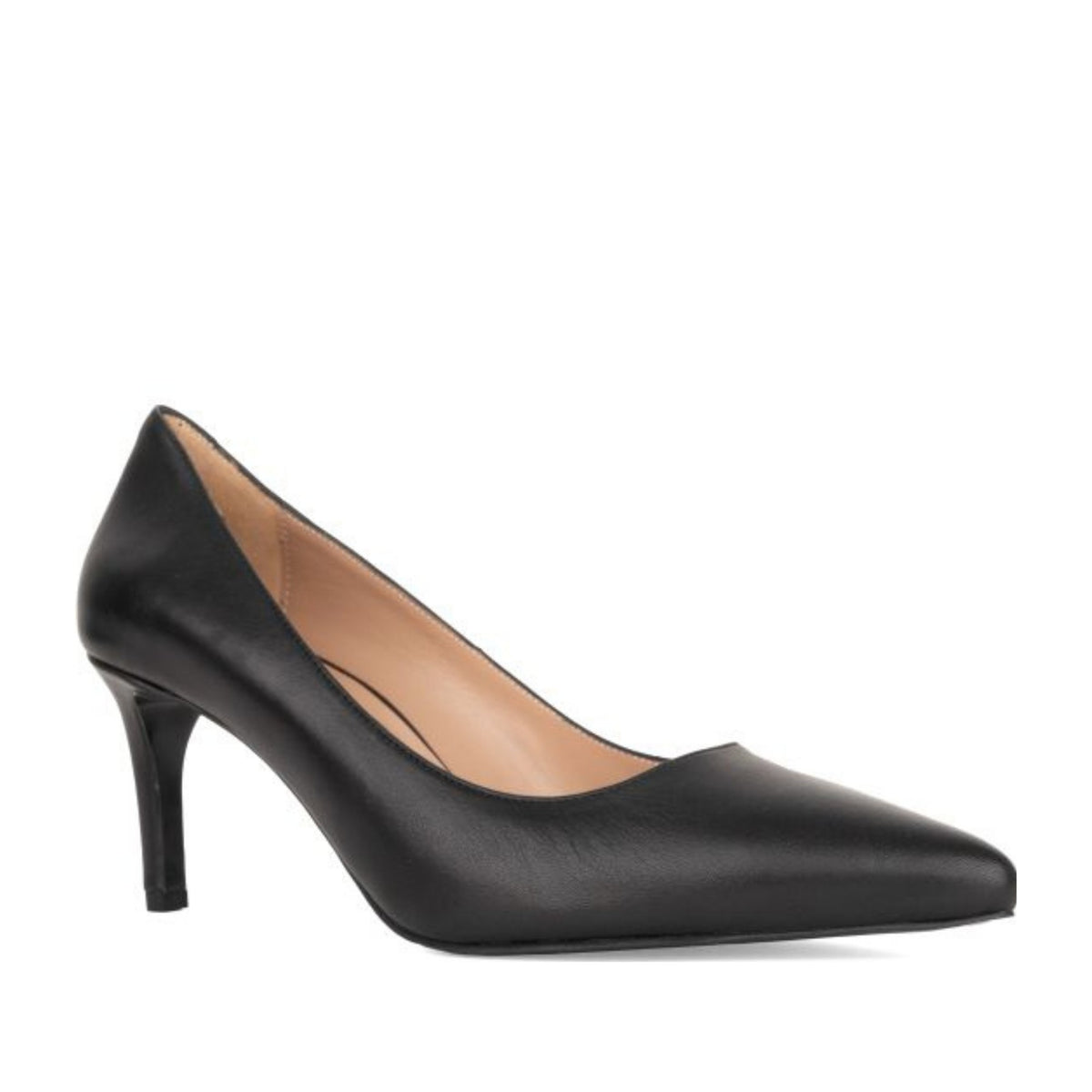 black classic closed pumps