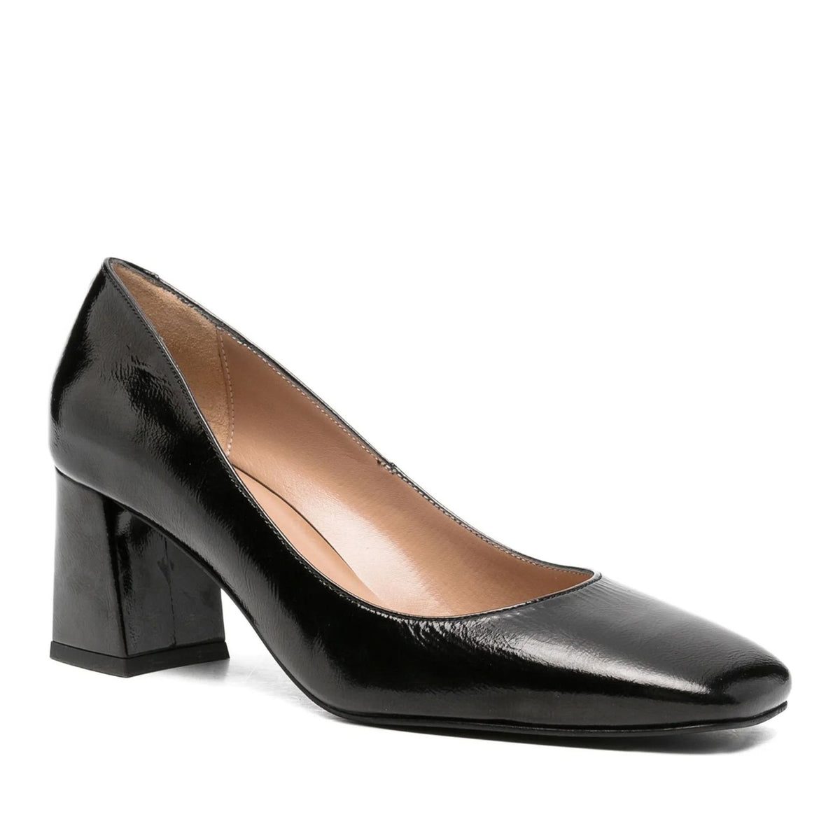 black classic closed pumps