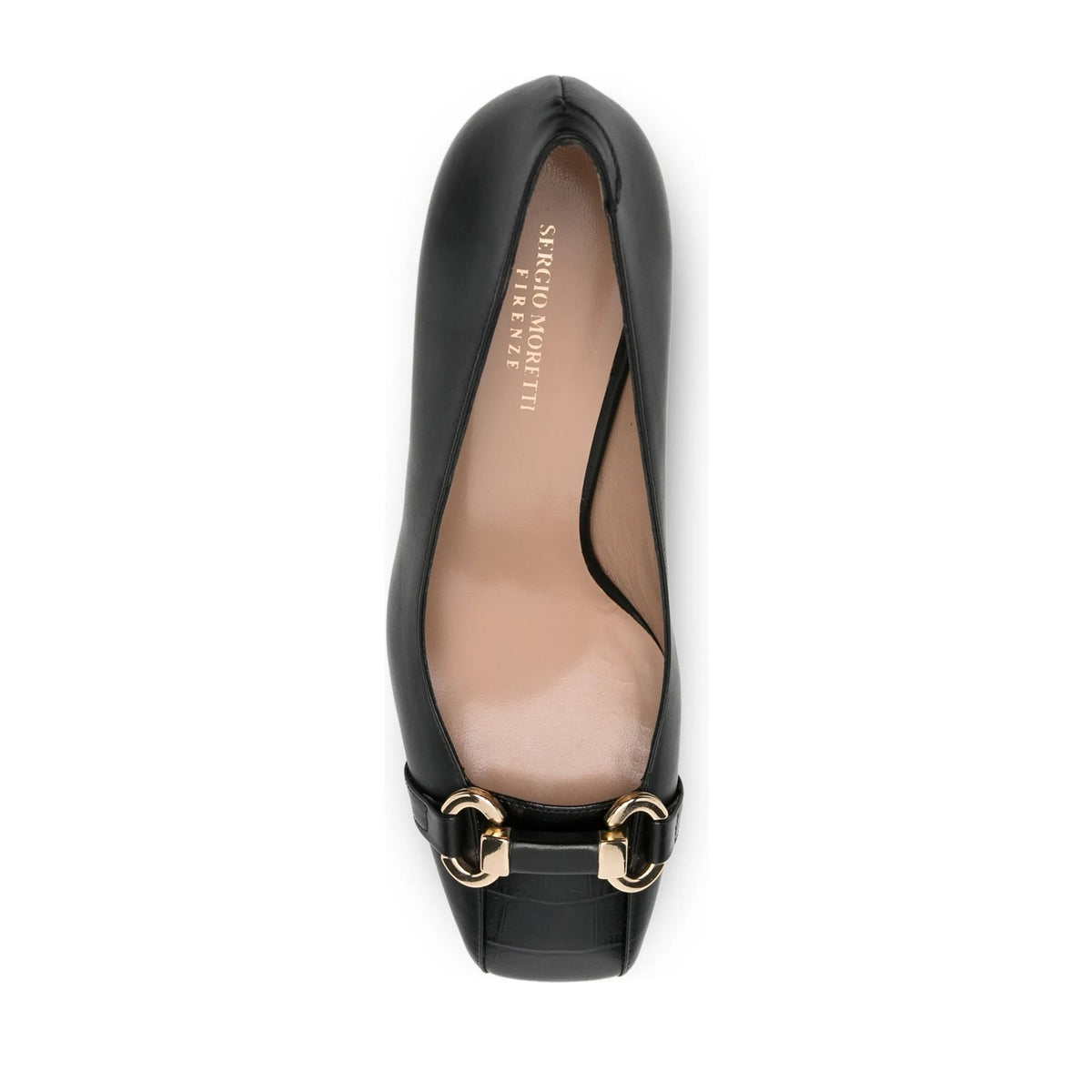 black classic closed pumps