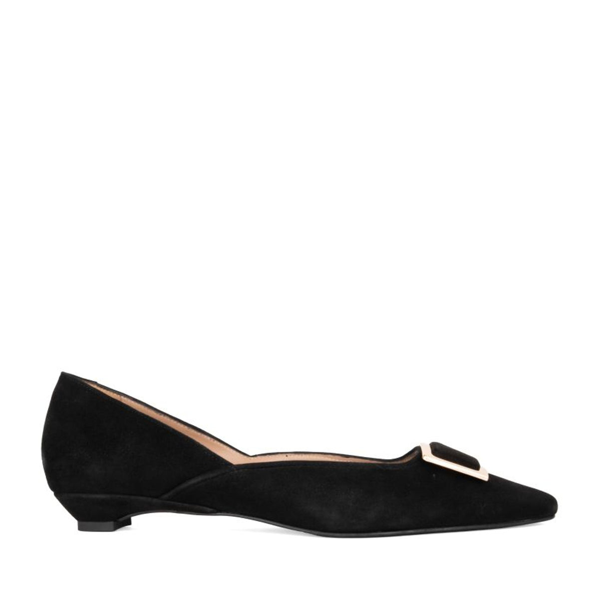 black classic closed ballerinas