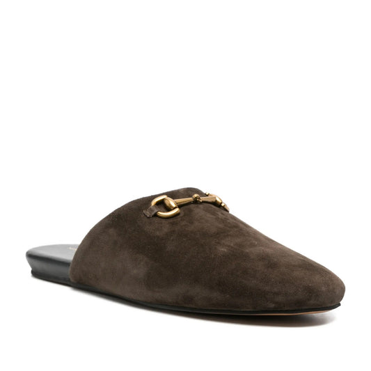 Women's Brown Mule Slippers