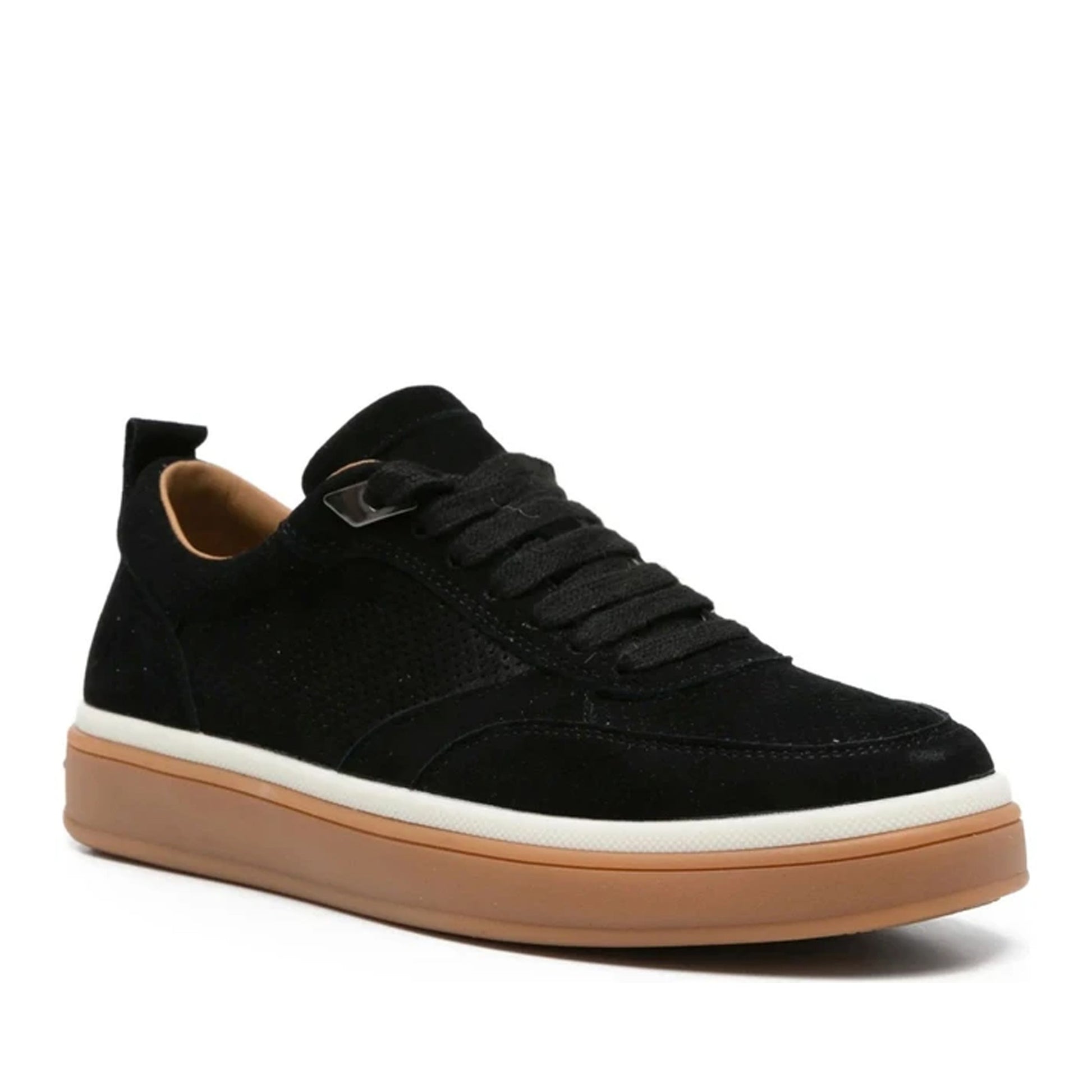 Women's Black Wedge Fashion Sneakers