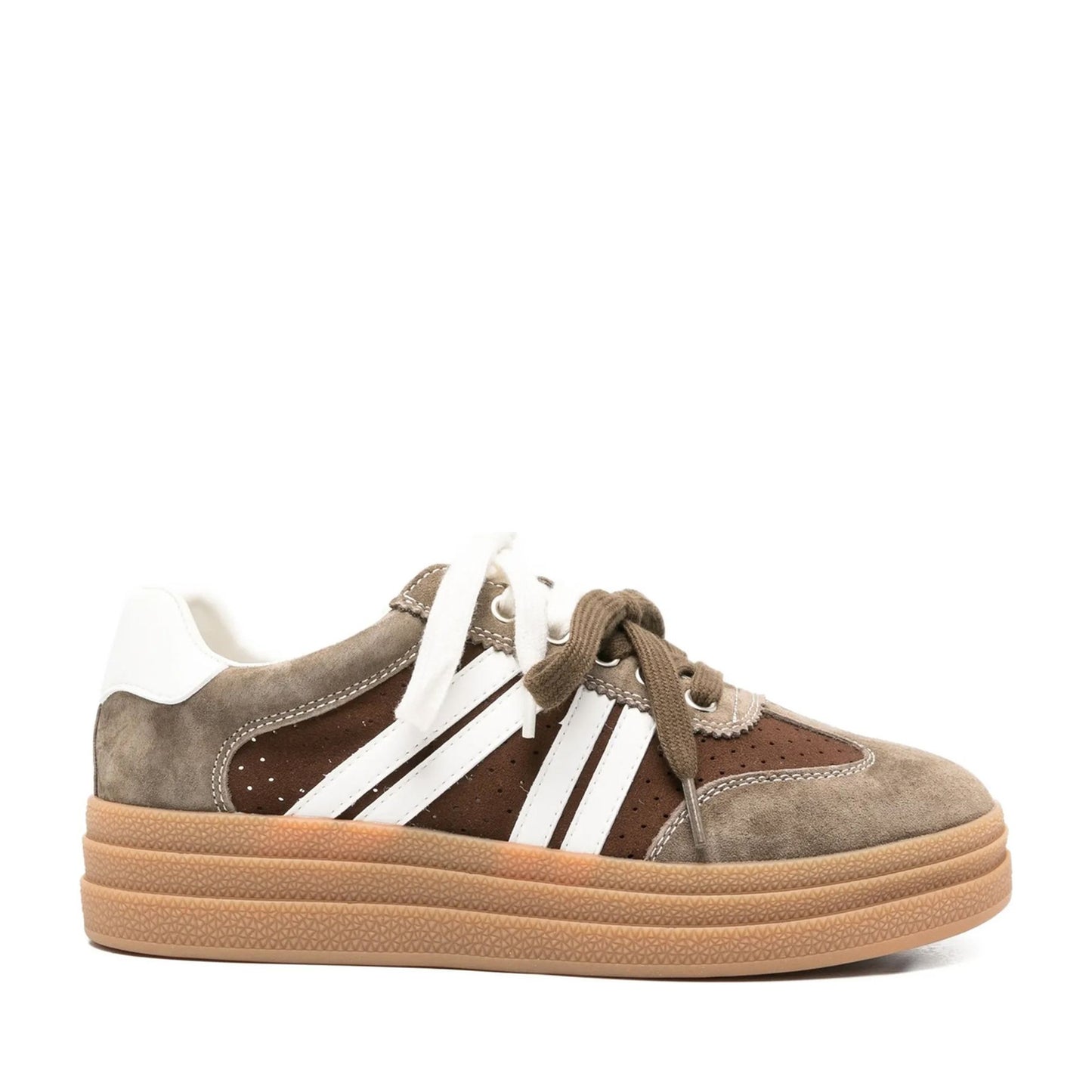 Women's Green Wedge Fashion Sneakers