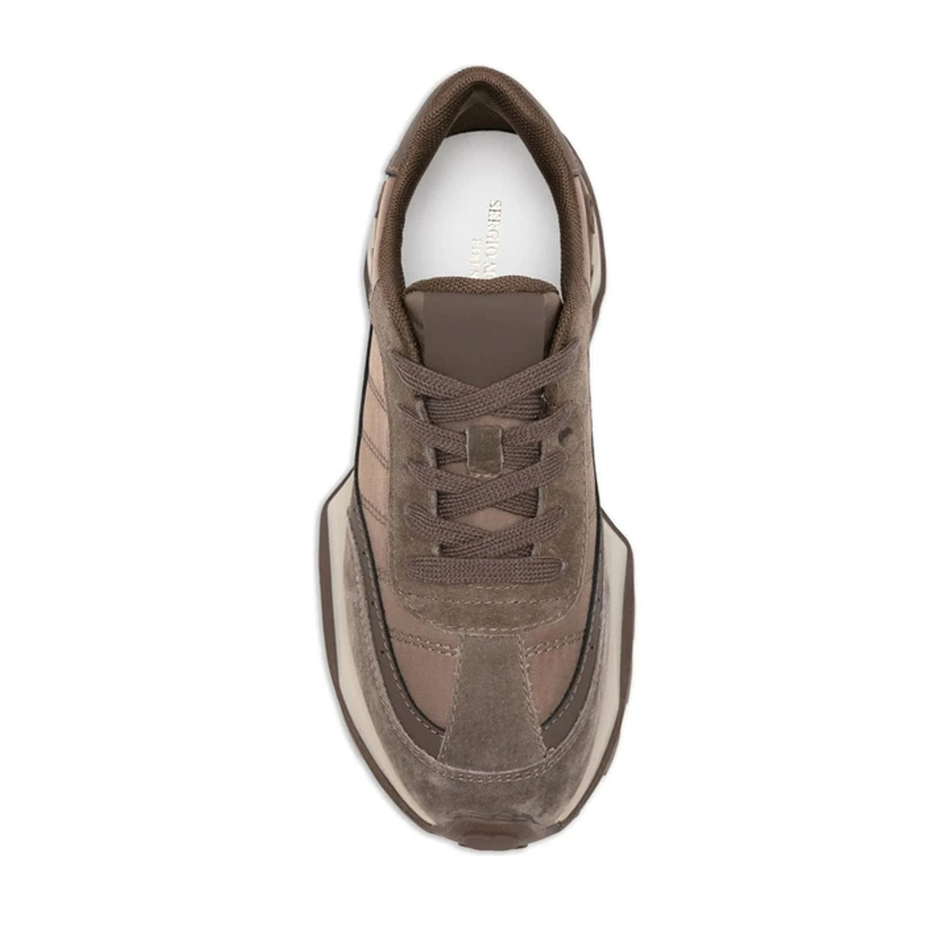 Women's Brown Wedge Fashion Sneakers