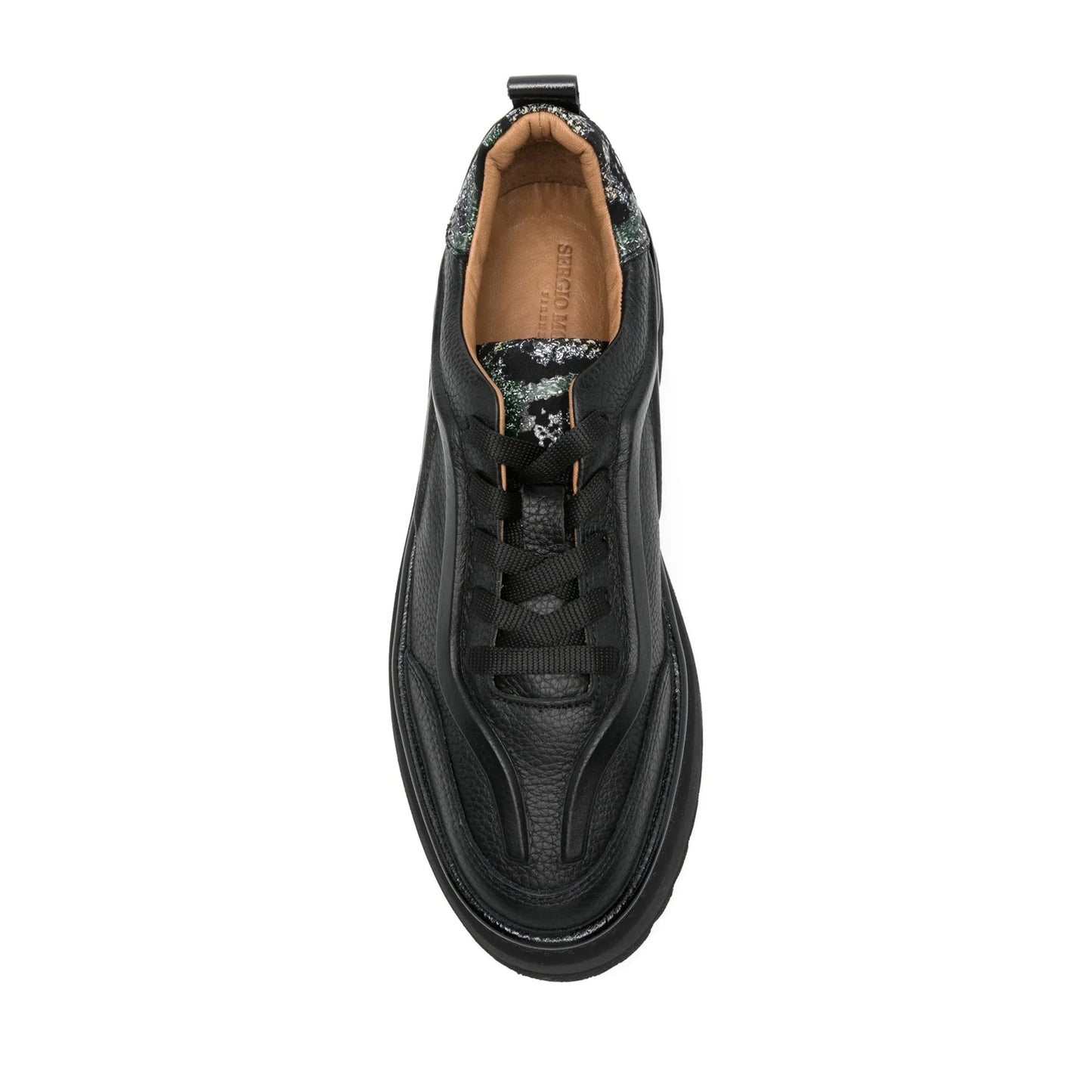 Women's Black Wedge Fashion Sneakers