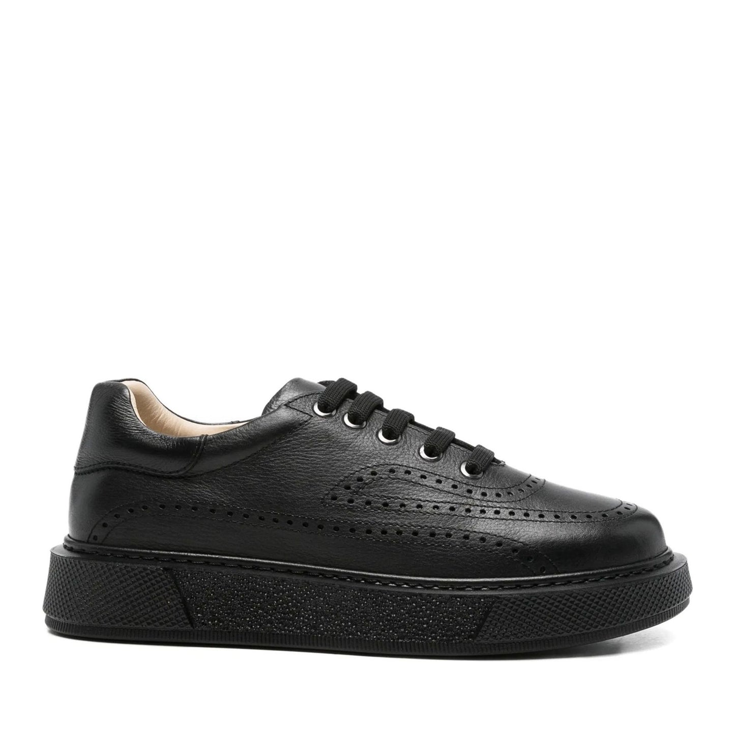 Women's Black Wedge Fashion Sneakers
