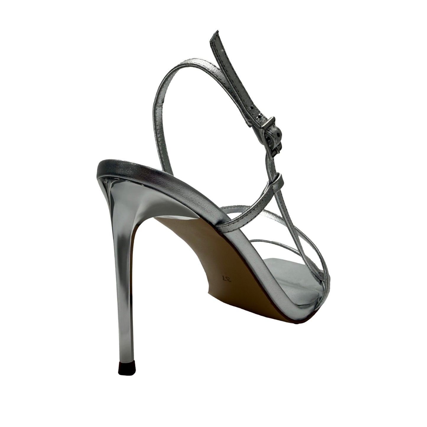 Women's Gray Dress Open-Toe Sandals