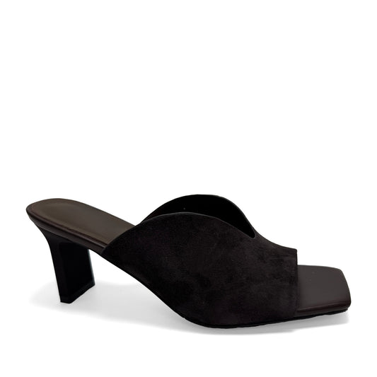 Women's Brown Dress Open-Toe Slippers
