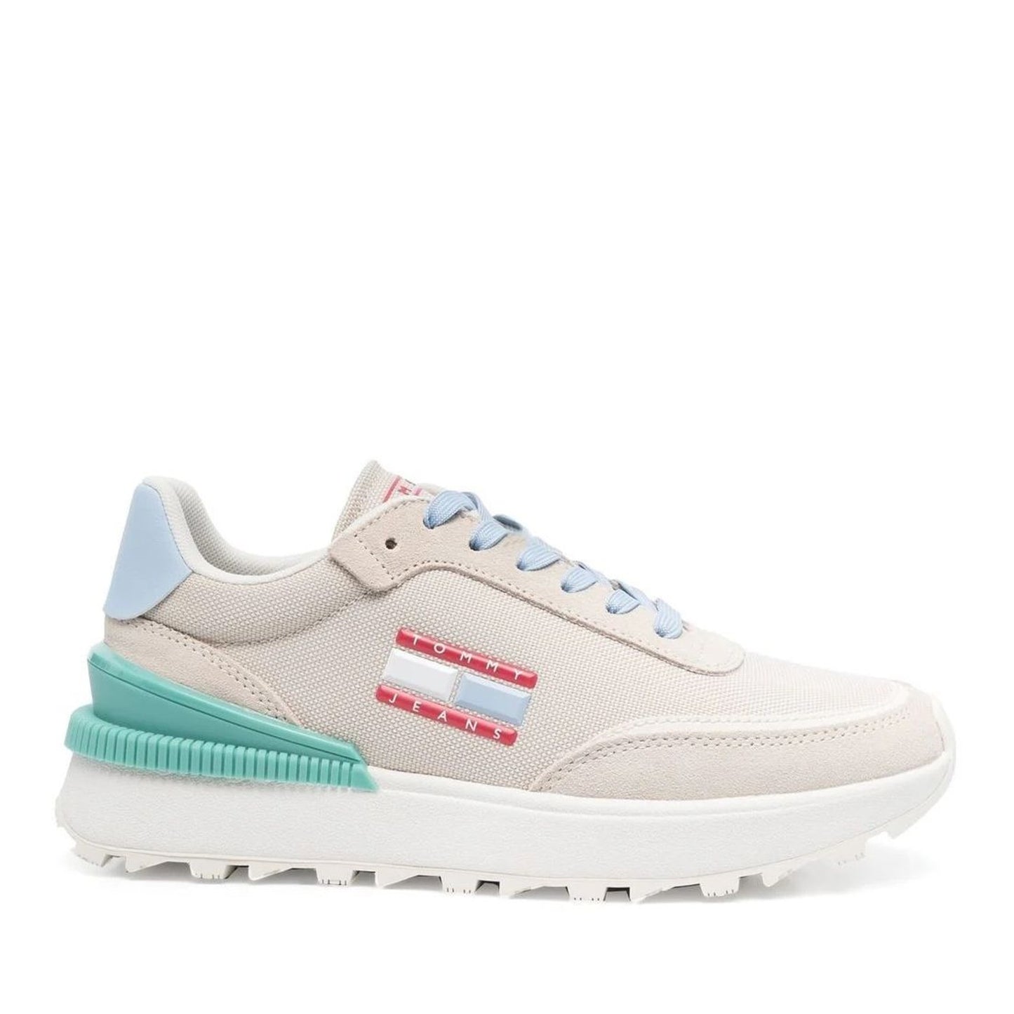 Tech Runner Women's Beige Athletic Sneakers