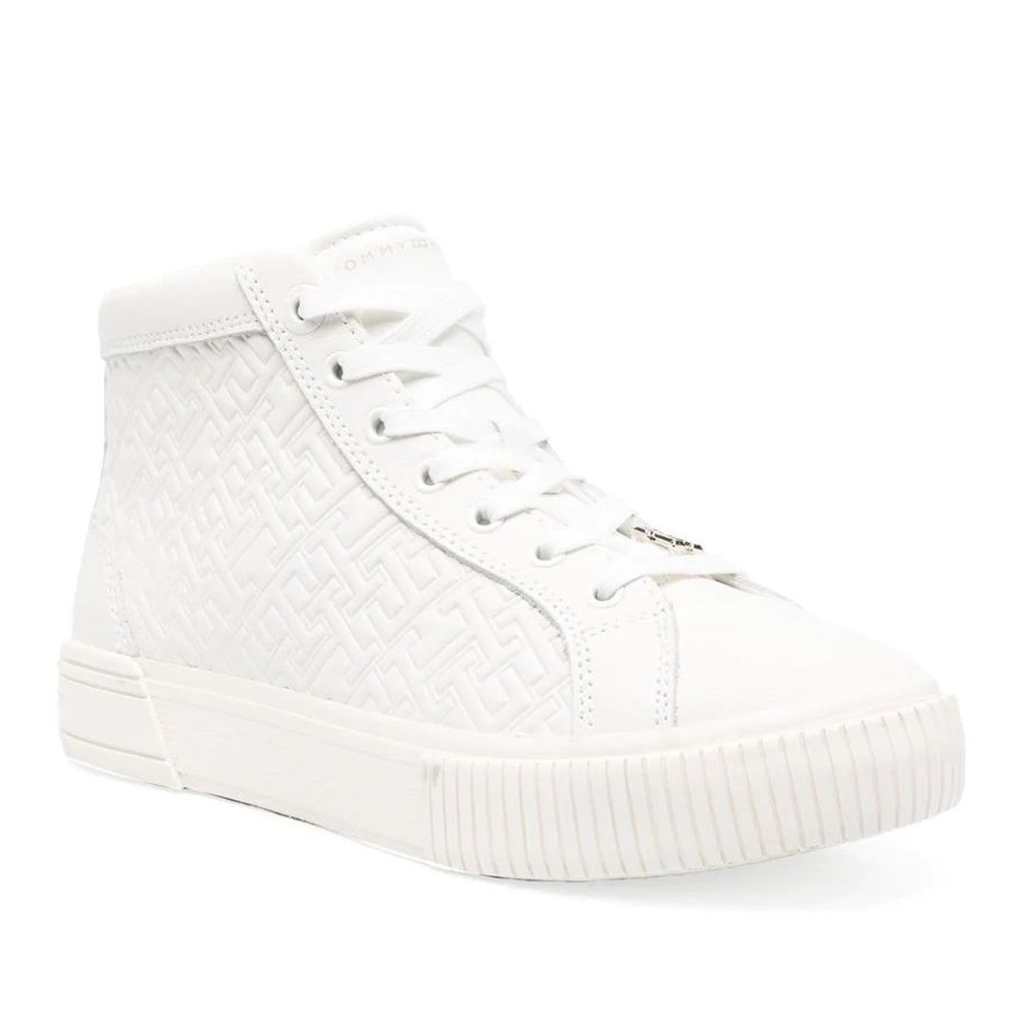 TH Monogram Sneaker High Women's Beige Athletic Sneakers