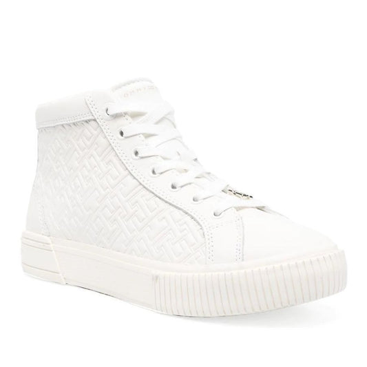 TH Monogram Sneaker High Women's Beige Athletic Sneakers