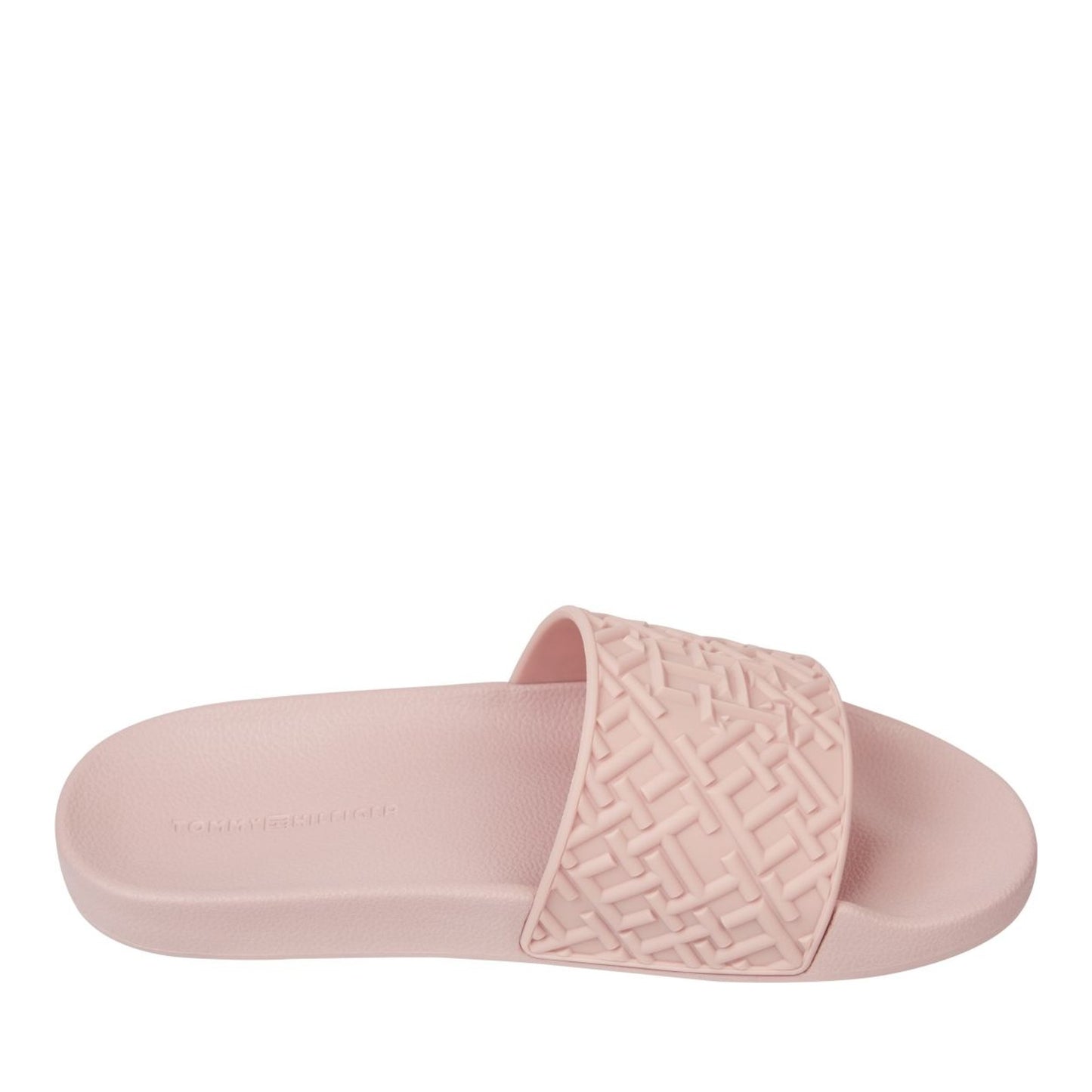 Women's Pink Monogram Open-Toe Slippers