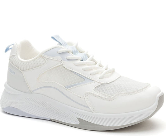 white casual closed sneakers