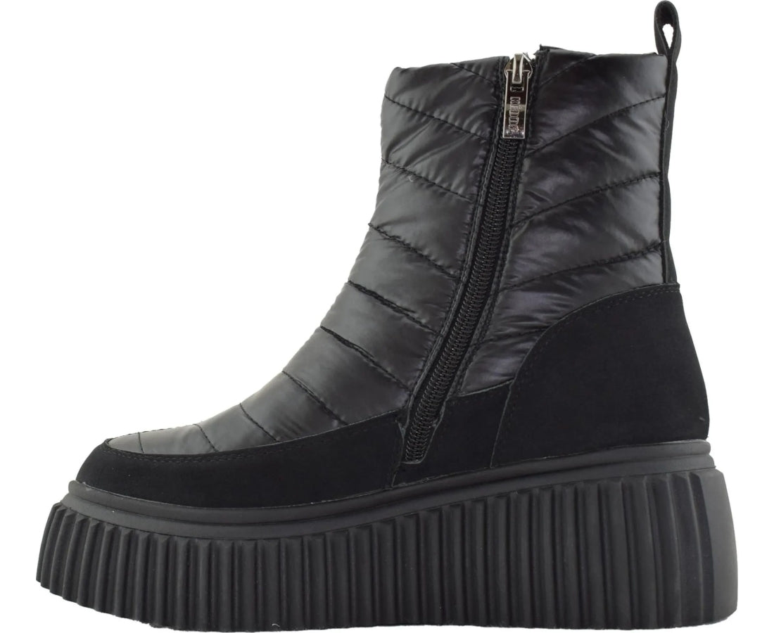 black casual closed warm boots